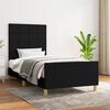 vidaXL Estrutura de cama sem colch&atilde;o 90x190 cm tecido preto