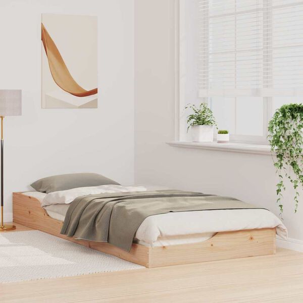 vidaXL Estrutura da Cama Castanho 100 x 220 cm