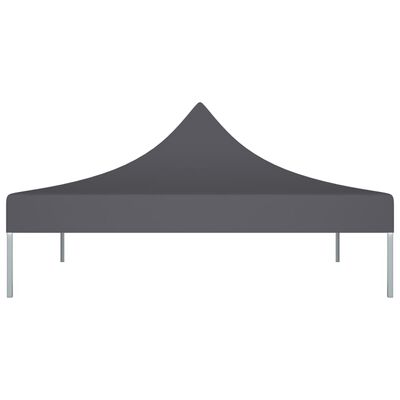 vidaXL Teto para tenda de festas 2x2 m 270 g/m² antracite