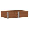 vidaXL Colares para paletes 2 pcs 150x100 cm pinho maci&ccedil;o castanho