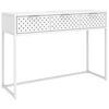 vidaXL Mesa consola 106x35x75 cm a&ccedil;o branco