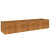 vidaXL Canteiro elevado de jardim 194x50x36 cm A&ccedil;o Corten