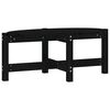 vidaXL Mesa de centro 87x48x35 cm madeira de pinho maci&ccedil;a preto