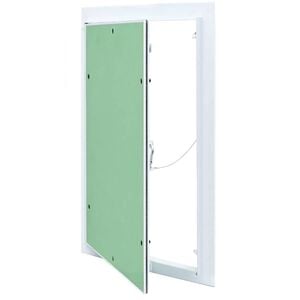 vidaXL Painel de Acesso Verde e Prata 30 x 45 cm Alum&iacute;nio e Gesso