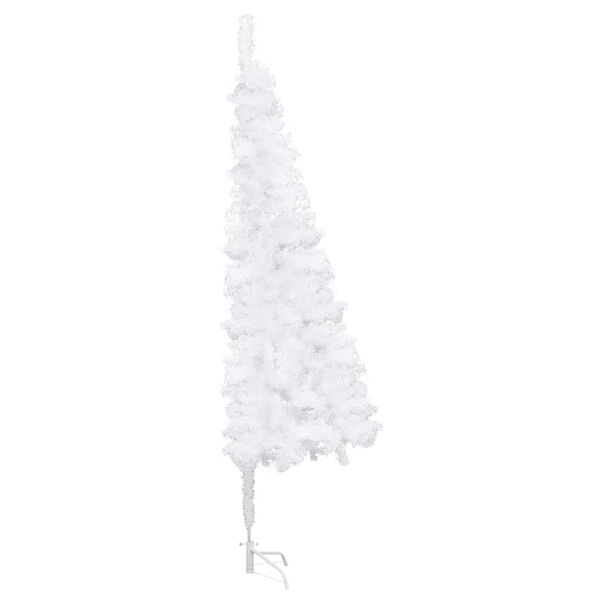vidaXL &Aacute;rvore de Natal artificial de canto 240 cm PVC branco