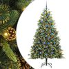 vidaXL &Aacute;rvore de Natal Artificial Articulada com Cones Verde 210 cm