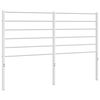 vidaXL Cabeceira de substitui&ccedil;&atilde;o 135 cm metal branco