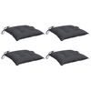vidaXL Almofadões de cadeira 4 pcs 50x50x7 cm tecido oxford antracite