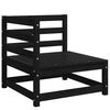 vidaXL 2 pcs conjunto lounge de jardim pinho maciço preto