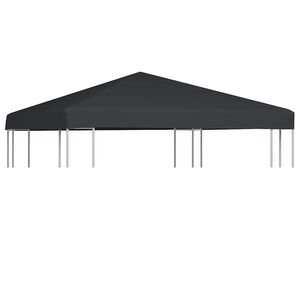 vidaXL Cobertura de gazebo 310 g/m² 3x3 m cinzento