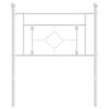 vidaXL Cabeceira de substitui&ccedil;&atilde;o 75 cm metal branco