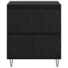 vidaXL Aparadores 3 pcs Carvalho preto 180 x 35 x 70 cm