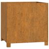 vidaXL Vaso/floreira c/ pernas 2 pcs 50x50x50cm aço corten enferrujado