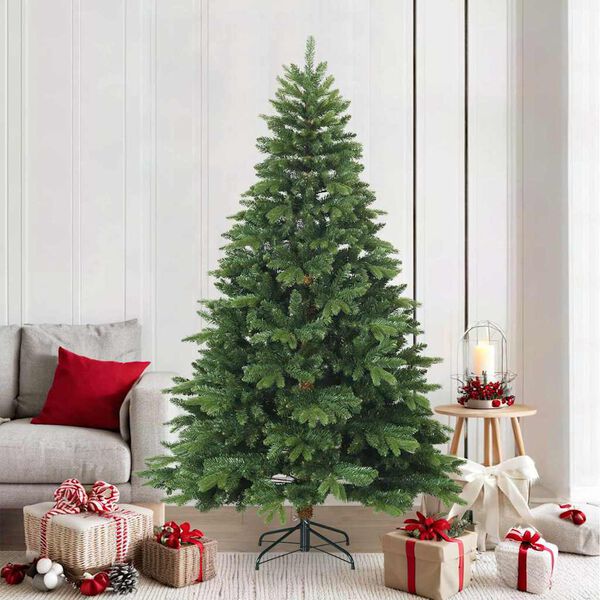 vidaXL &Aacute;rvore de Natal Articulada Artificial com suporte Verde 210 cm