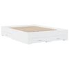vidaXL Estrutura cama c/ gavetas 120x190cm derivados de madeira branco