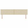 vidaXL Cabeceira Creme 200 cm tecido