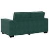 vidaXL Sof&aacute; de 2 lugares 160x78x84 cm veludo verde-escuro