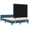 vidaXL Cama Box com cabeceira Azul Escuro 120 x 190 cm Veludo