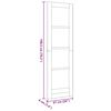 vidaXL Porta Interna ORKDAL Branco 61 x 198,5 cm Contraplacado