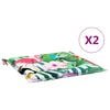 vidaXL Almofad&otilde;es p/ cadeira 2pcs 50x50x4cm tecido multicor