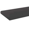 vidaXL Prateleira Flutuante 3 pcs Preto 40 x 9 x 2,5 cm A&ccedil;o