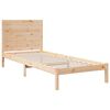 vidaXL Cama extra longa sem colch&atilde;o 100x210 cm madeira maci&ccedil;a