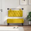 vidaXL Cabeceira Suspensa Amarelo 90 x 55 x 7 cm Veludo