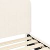 vidaXL Estrutura de Cama Infantil com Cabeceira Creme 90 x 200 cm