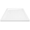 vidaXL Base de chuveiro com pontos 90x70x4 cm ABS branco