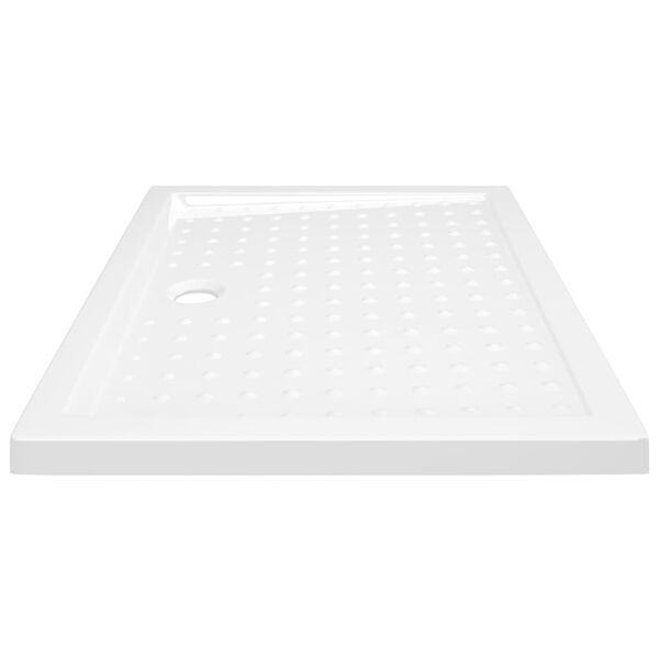 vidaXL Base de chuveiro com pontos 90x70x4 cm ABS branco