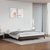 vidaXL Estrutura de cama 180x200cm couro artificial castanho