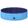 vidaXL Piscina Dobr&aacute;vel para C&atilde;es Azul 80 x 80 x 20 cm PVC