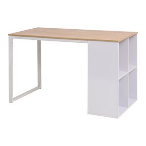 vidaXL Secret&aacute;ria 120x60x75 cm cor carvalho e branco
