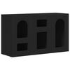 vidaXL Buffet ELST Preto 100 x 35 x 59 cm Derivados de Madeira