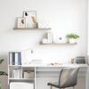 vidaXL Prateleiras parede suspensas 2 pcs 90x23,5x3,8cm MDF carvalho