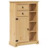 vidaXL M&oacute;vel de WC Corona 70x33x110 cm madeira de pinho maci&ccedil;a