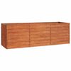 vidaXL Canteiro de jardim 240x80x77 cm a&ccedil;o corten cor enferrujado