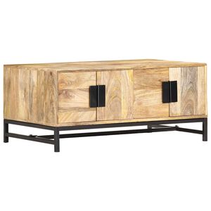 vidaXL Mesa de centro 90x55x40 cm madeira de mangueira maci&ccedil;a