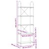 vidaXL Estante Carvalho Sonoma 60 x 30 x 183 cm Madeira processada