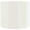 vidaXL Floreira Branco 60 x 60 x 50 cm A&ccedil;o