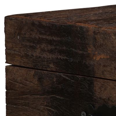 vidaXL Caixa de arrumação 80x40x40 cm madeira recuperada maciça