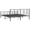 vidaXL Estrutura de cama sem colch&atilde;o com p&eacute;s 180x200 cm preto