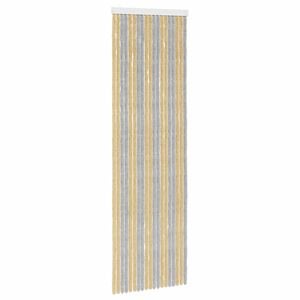 vidaXL Cortina de Insetos Chenille Cinza e Bege 56 x 185 cm 100% PP