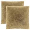 vidaXL Almofada HEERLEN 2 unid. Cinzento-claro Fleece PV