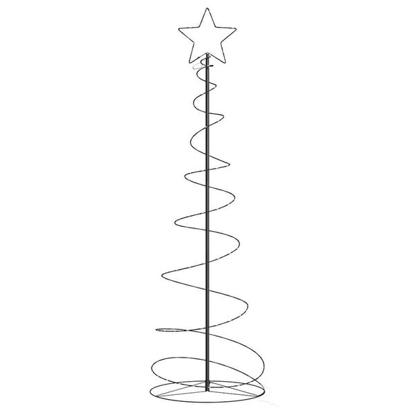 vidaXL LED &Aacute;rvore de Natal 120 LEDs Branco Quente 180 cm