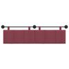 vidaXL Cabeceira Suspensa Riscas Vinho Vermelho 170 x 55 x 5 cm tecido