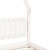 vidaXL Estrutura de cama infantil 80x160 cm pinho maci&ccedil;o branco