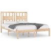 vidaXL Estrutura de cama pequena casal 120x190 cm pinho maci&ccedil;o