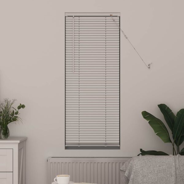 vidaXL Cortina Veneziana Manual Ajust&aacute;vel Branco 150 x 60 cm PVC