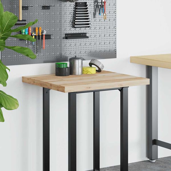 vidaXL Tampo de secret&aacute;ria 80x60x4 cm ac&aacute;cia maci&ccedil;a n&atilde;o tratada